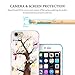 iPhone 7 Case Clear with Design, Swees Designer Pattern Case Cover, Colorful Cute Girly Case for Girls Women for Apple iPhone 7 4.7 inches Rose Gold, Love Tree