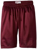 Soffe Big Boys' 7 Inch Poly Mini Mesh Short, Maroon, X-Small

