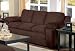 Sofa Couch in Chocolate Microfiber