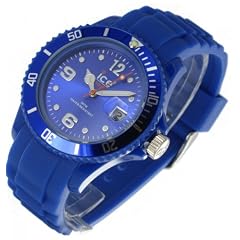 Ice-Watch Unisex-Armbanduhr Medium Big Sili Forever blau SI.BE.U.S.09