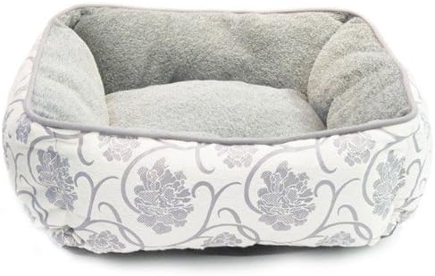 Creative Pet CPG1863L Large Dog Bed - White & Grey