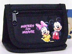 Mickey and Minnie Coin Purse Wallet Black