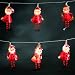 Kitchen & Housewares : Santa Christmas Lights - 10 Santa figures with 20 bulbs