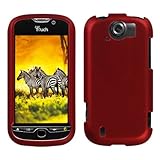 Titanium Solid Red Faceplate Hard Plastic Protector Snap-On Cover Case HTC  ....