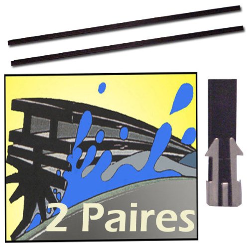 spécification 4 Balais Essuie Glaces Silicone - A découper (universels) 5 x plus performants- indiscount ®