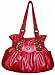 Kathy Van Zeeland Purse Handbag Geranium Rock & Roll Bucket Belt Shopper
