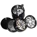 Sharpstone® Hand Crank Herb Grinder Black with a Cali Crusher® Pollen Press (G2K-B+CCP1)