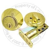 NUSET Keyed Alike Single Cylinder Deadbolt (Brass)
