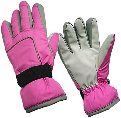 Womens Winter Snow, Ski, Snowboard, Cold Weather Gloves with Thinsulate Lined Waterproof Microfiber Winter Ski Gloves (Skiing Women gloves)