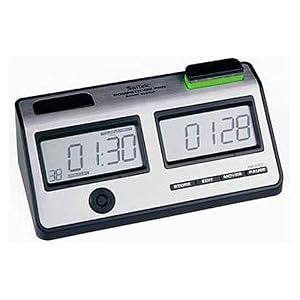 Saitek Silver Competition Pro Chess Clock from Mephisto by