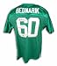 Autographed Chuck Bednarik Philadelphia Eagles Green Throwback Jersey Inscribed HOF 67