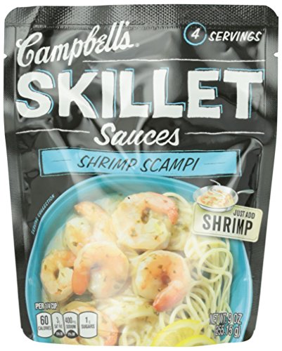 Campbell's Skillet Sauces, Shrimp Scampi with White Wine and Garlic, 9-Ounce Pouch