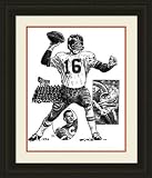 Kansas City Chiefs Framed Len Dawson Kansas City Chiefs By Michael Mellett NFL Football