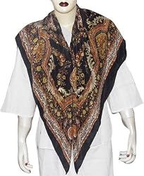 Square Scarf for Women Handpainted Silk 44 x 44 inches