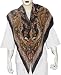 Square Scarf for Women Handpainted Silk 44 x 44 inches