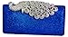 Chicastic Mesh Rhinestone Peacock Hard Box Wedding Cocktail Clutch Purse