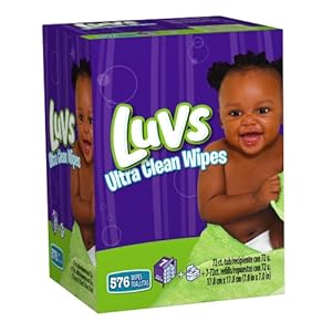 Luvs Ultra Clean Wipes 8x Tub + Refills 576 Count