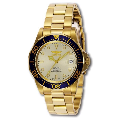 Invicta Men's Pro Diver Collection Gold-Tone Automatic Watch #9743