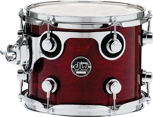 DW Performance Series Mounted Tom 8x10 Dark Cherry Stain Lacquer