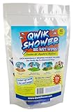 Qwik Shower Disposable Big Wet Wipes (40 Pack)