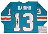 Dan Marino Miami Dolphins NFL Hand Signed Authentic Style Home Teal Jersey