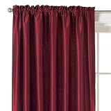 Review Spencer N. Enterprises  / Classic Home Faux Silk Window Panel - Molly Red (54x84