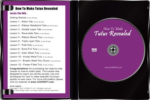 How To Make Tutus Revealed - Tutu Instructions - Step By Step Instructional Course: Includes DVD & 61 Page e-Manual