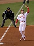 2011 World Series Game 6 - Texas Rangers v St Louis Cardinals, St Louis, MO - Oct. 27: David Freese Photographic Poster Print by Doug Pensinger, 9x12