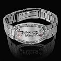 Silver Elite Poker Bracelet - 156 Swarovski Crystals