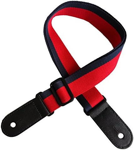 Xinlink Red Blue Pure Cotton Ukulele Neck Strap for Small Acoustic Folk Hawaiian Guitar Music Accessories Supply