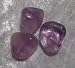 3 Tumbled Amethyst Stones Crystals Healing Gemstones Rocks Wiccan Supplies