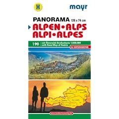 Alpen - �sterreich 1 : 500 000: Mit Panorama und Ortsverzeichnis