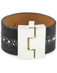 Leighelena "Jigsaw" Black Mult-Spine Stingray Wide Bracelet