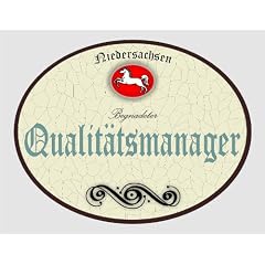 Holzschild Qualit�tsmanager - Niedersachsen (18 x 14 cm)