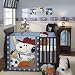 Lambs & Ivy 4 Piece Bedding Set, Team Snoopy
