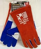 Tillman 1075 We Weld America Premium Side Split Cowhide Welding Gloves - Large
