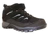 Merrell Boys Chameleon 4 Kid's Black Suede Waterproof Velcro Walking Boots