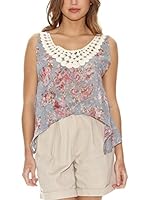 Rare London Blusa Embroidered (Azul)