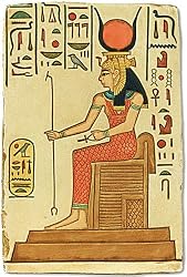 Hathor Seated on Throne Relief, Color Details