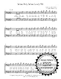 Infant Holy  A capella  Choral Sheet Music! Acappella music arranged for 2 part male choir or trio. 5 copies of the song included