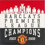 Manchester United FC Window Sticker - Premiership Champions - Sq