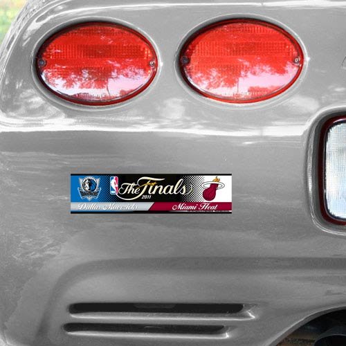 Chicago Bulls vs. Dallas Mavericks 2011 NBA Finals Commemorative Bumper Strip