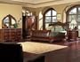 Newcastle Leather Queen Sleigh Bed 5pc Set