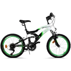 MOUNTAINBIKE 20 ZOLL MATRIX VOLLGEFEDERT 18 GANG SHIMANO KINDERFAHRRAD FARBE: KAWASAKI - GR�N