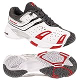 Babolat Team Junior 4 Tennis Shoe - White/Red/Black/Grey