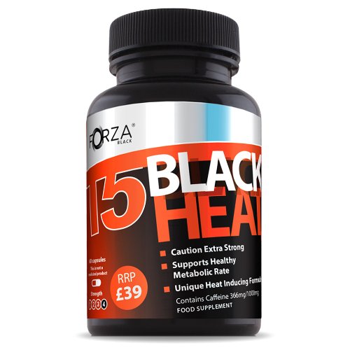 Forza T5 Black Heat - Extra Strong Fat Burners with Capsaicin - Pot of 60 Capsules