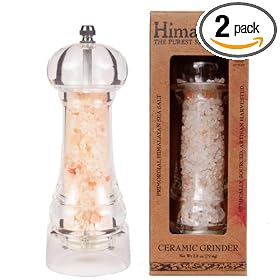 Himala Salt Primordial Himalayan Sea Salt, Ceramic Grinder, 2.8-Ounce  (Pack of 2)
