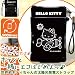 【サンリオオフィシャル】HELLO KITTY(ハローキティ)●シルバーウィーク・アウトレット価格！●世界初！キティの太陽充電器ソーラーチャージeco携帯ストラップ・ブラックauでAmazonアフィリエイトツール