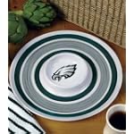 Philadelphia Eagles Melamine 14" Chip and Dip Set