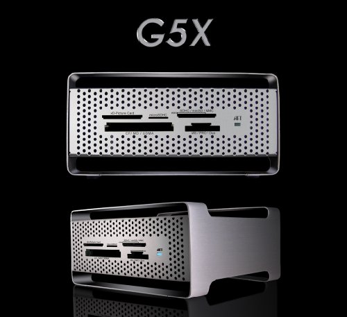 Atech Flash PROGear-G5X All-in-1 Professional External USB 2.0 Flash Memory Card Reader for CF - CF UDMA - SD - SDHC - microSDHC - MMC - RS-MMC - MS - MS Pro - MS Pro Duo - M2 - xD: RW-0339-R00 (Retail)